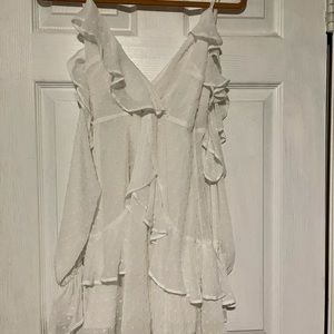 White dress MESHKI XS